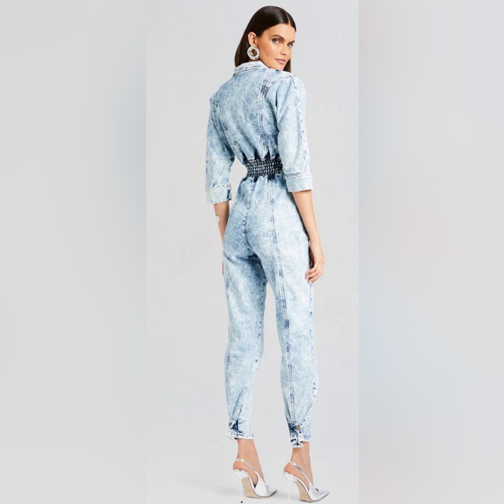 Retrofete Eti Blue Denim Jumpsuit - Picture 2 of 8